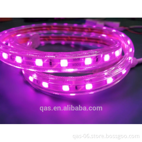 UV395nm Purple 5050 60leds 6w flex strip led AC 110 240V ip67 waterproof